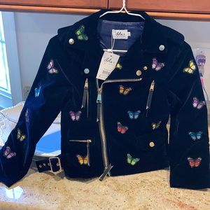 Girl Butterfly Jacket. Size 8. Never used.